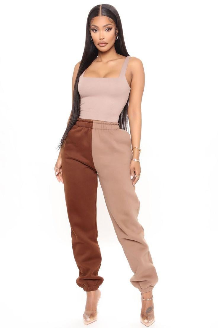Брюки спортивные Missguided р. 36 Коричневый (WXR9348365)