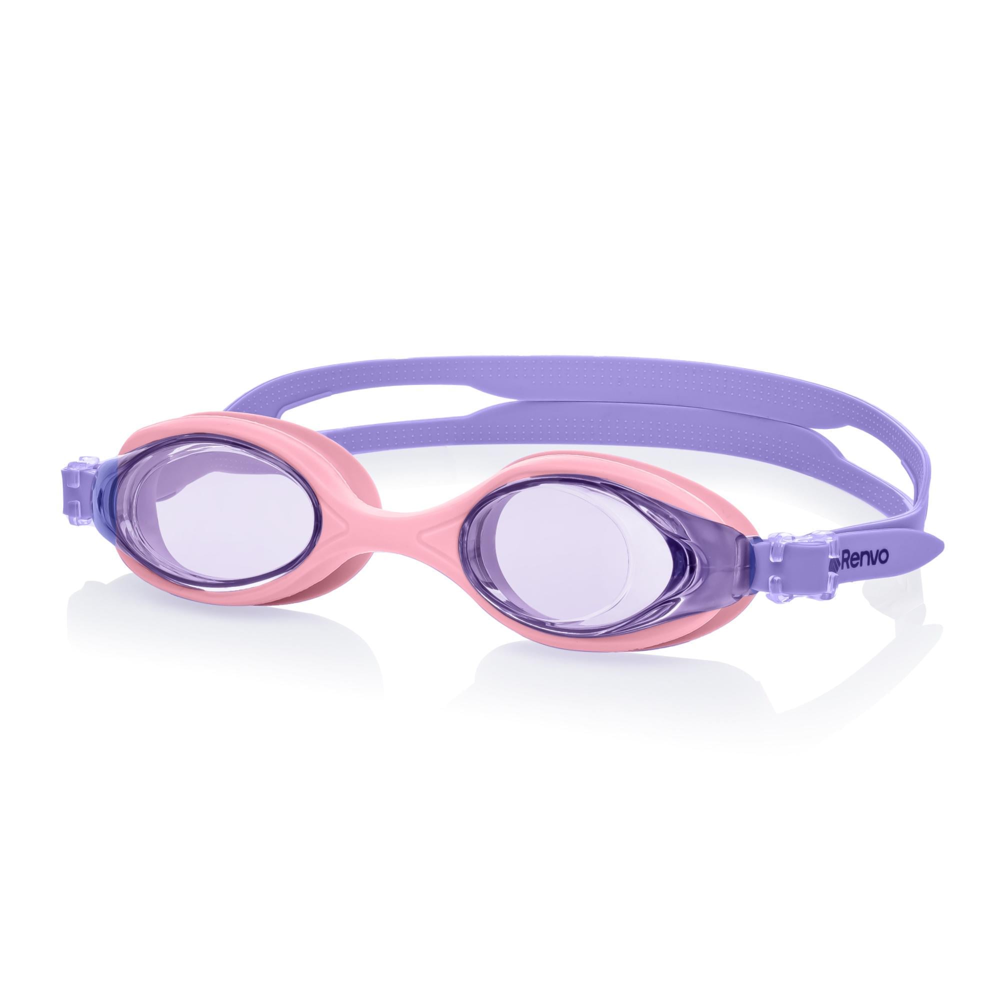 Окуляри для плавання дитячі Renvo Ertan JR Anti-fog OSFM Рожевий/Фіолетовий (1SG120-0504)