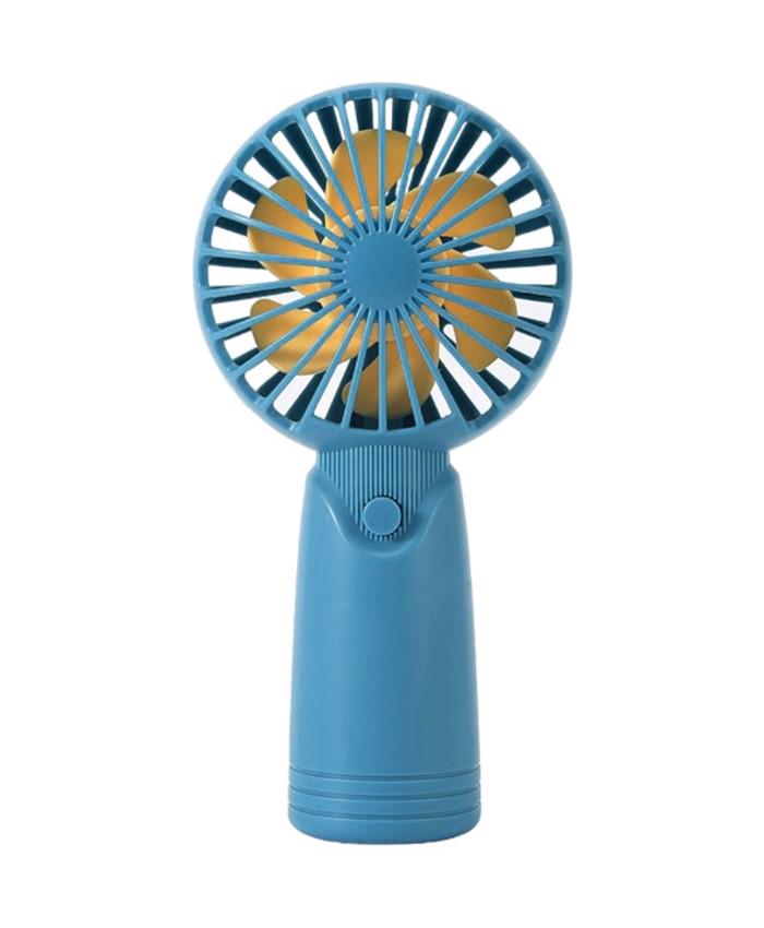 Вентилятор ручний акумуляторний Cute Electric Fan AP223 з USB-зарядкою Синій