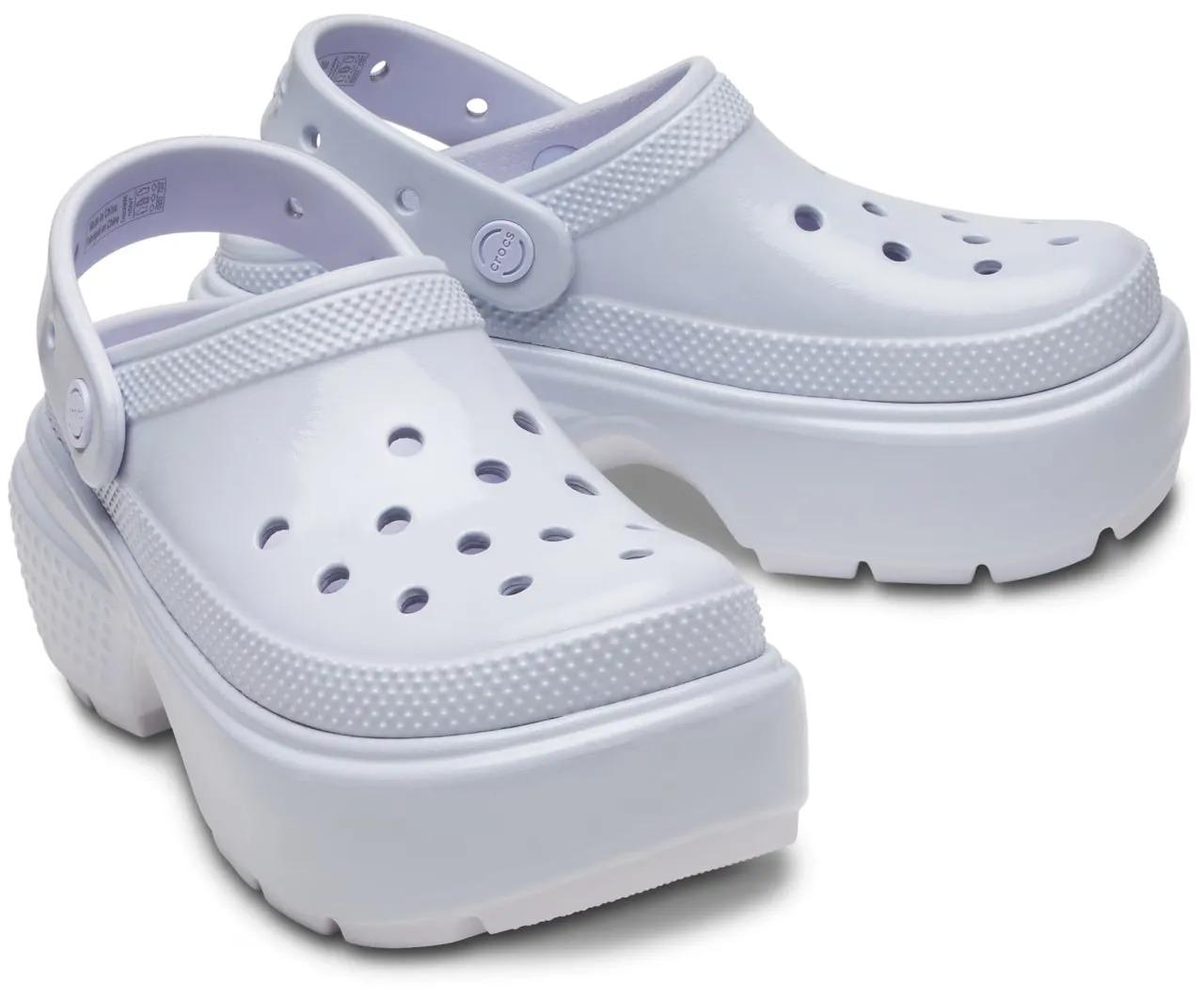 Сабо женские Crocs Stomp High Shine Clog Dreamscape M6W8 р. 38/24,5 см (209568-5AF) - фото 3