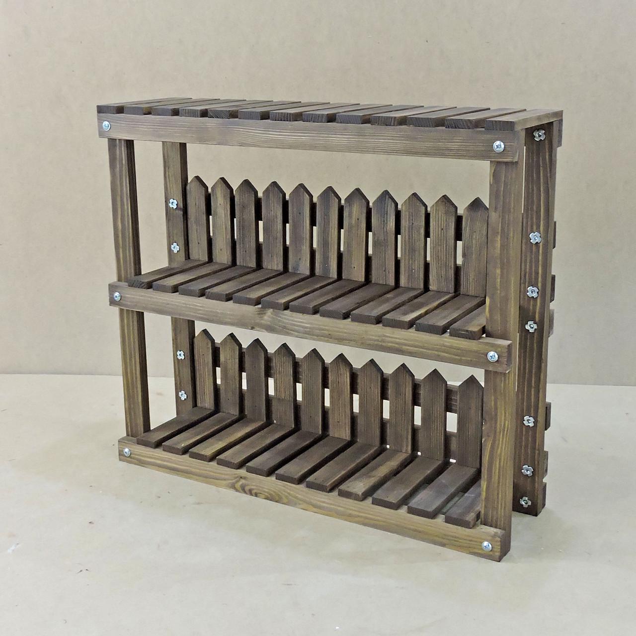 Підставка для квітів з дерева Берчулес 20х70 см Капучіно (ЦВП-207085109) - фото 4