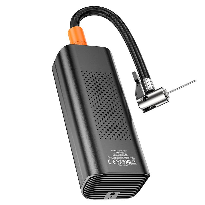 Компресор портативний Hoco Roys smart Car air pump PH55 Max 2,5 Bar Black (575600)