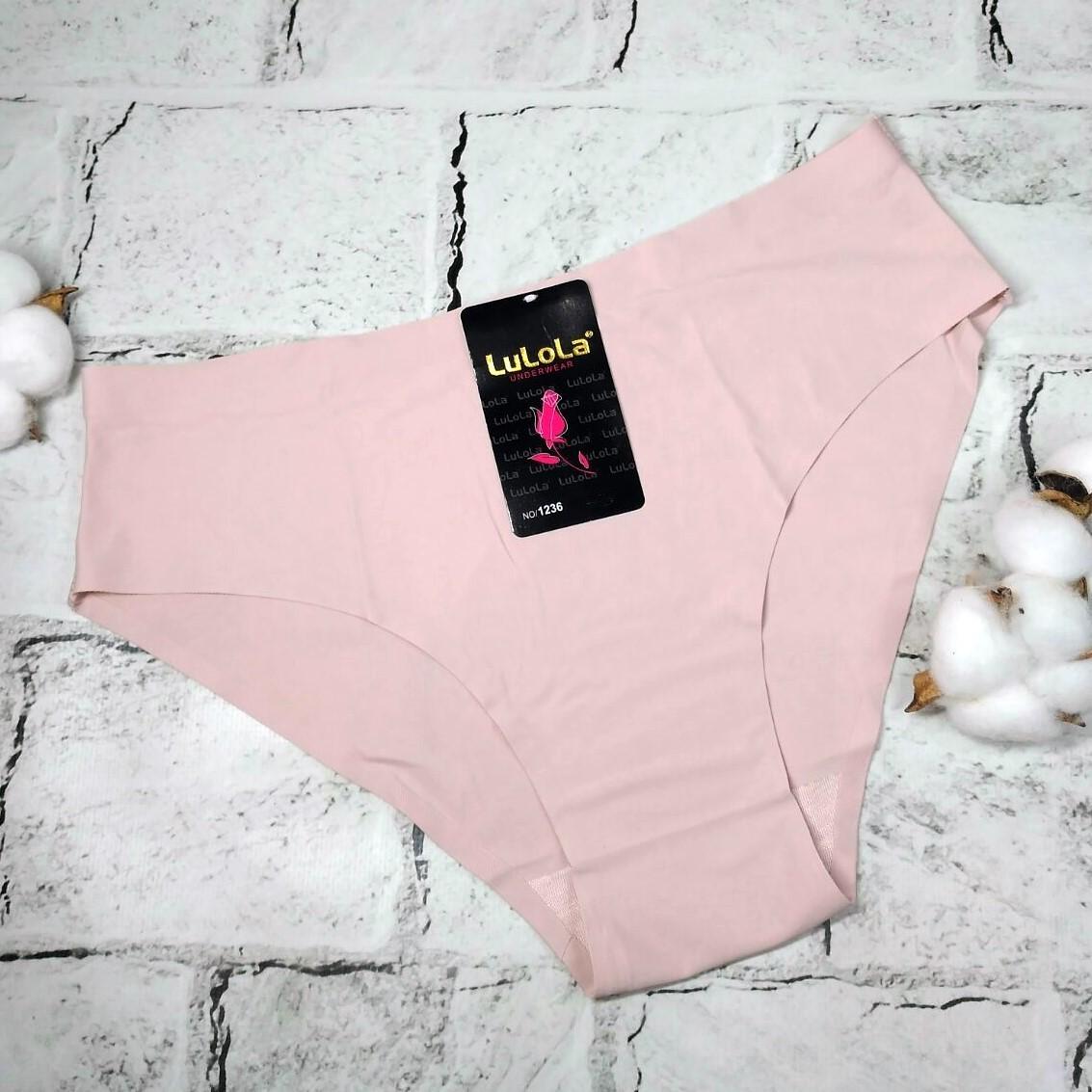 Трусики слипы Lulola бесшовные/микрофибра р. 46/XL Пудровый XL 46 (1236-3-1)
