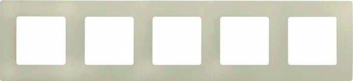 Рамка 5 постов Legrand 672515 Etika пластик Слоновая кость (11599572)