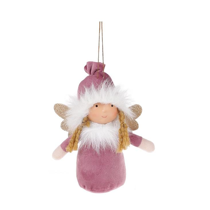 Мягкая игрушка новогодняя BonaDi Ангелочек Лиловый (910-200)