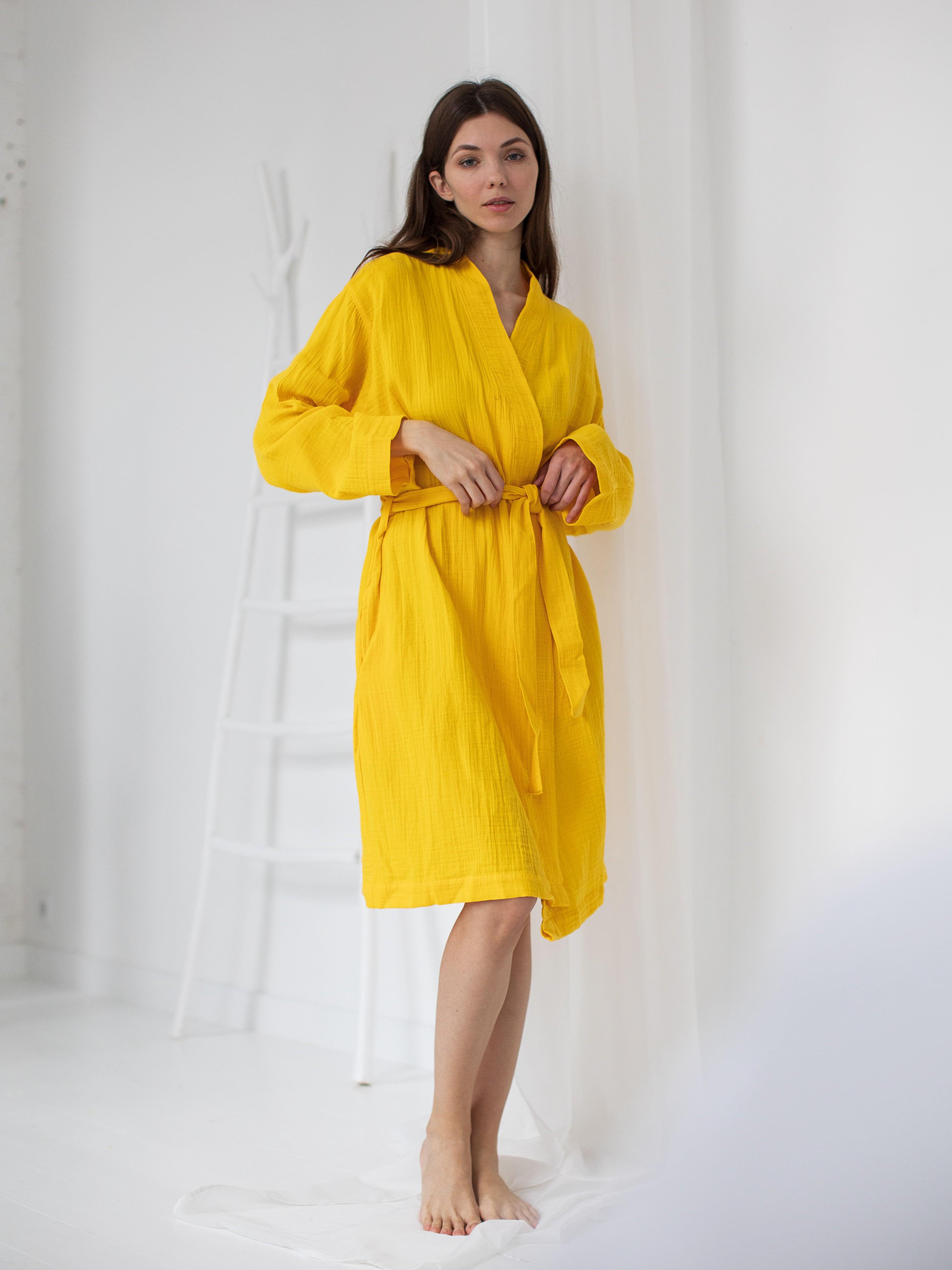 Халат из муслина Leglo XL/XXL Yellow