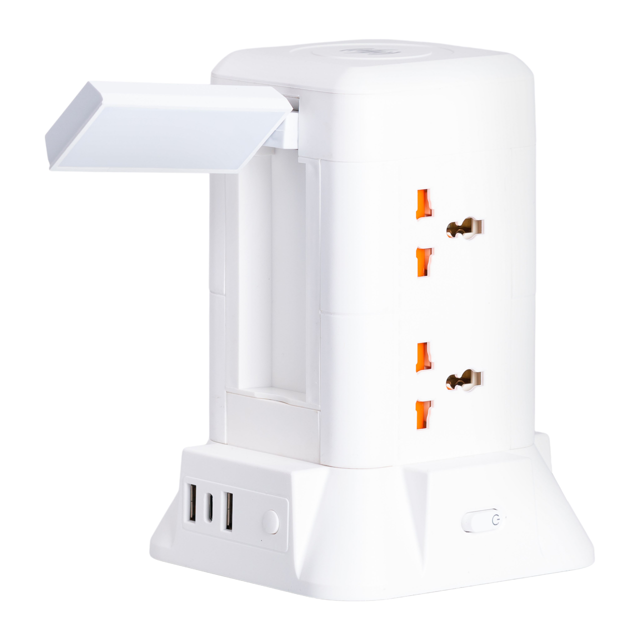 Фильтр сетевой удлинитель с лампой на 6 универсальных розеток с 2 USB 1 Type-C 2,8 м (A-034368) - фото 7