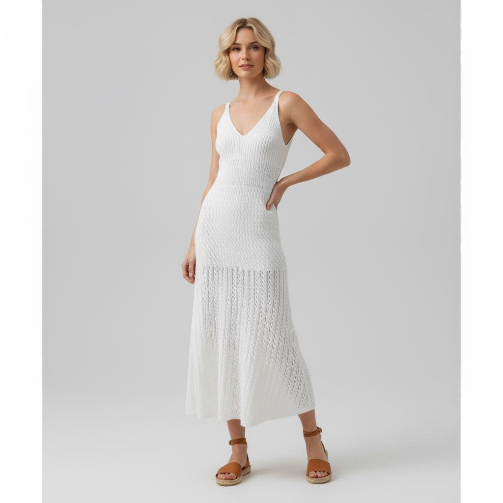 Платье контрасное трикотажное L (MH-38)