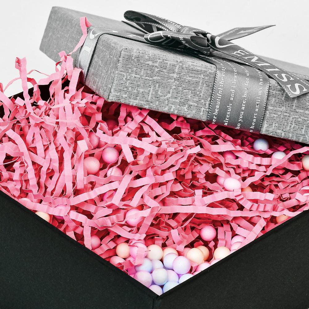 Декоративный пенопластовый наполнитель и бумага для подарочных коробок 30 г Разноцветный (22091875) - фото 2