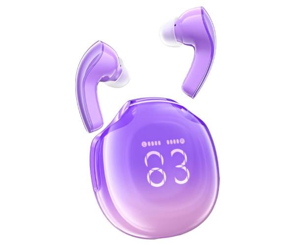 Наушники Bluetooth ACEFAST T9 Crystal Air 480 mAh IPX4 Violet