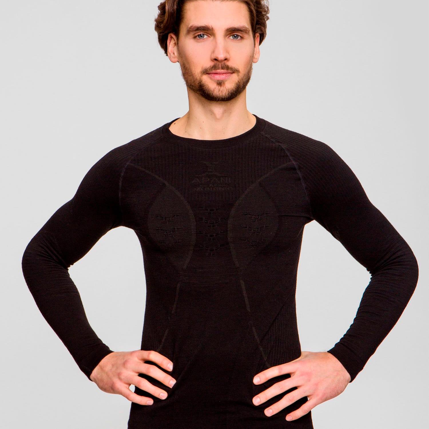 Чоловічий комплект термобілизни X-BIONIC Apani Merino 4.0 AP-WT06(WP05)W19M M Black - фото 3