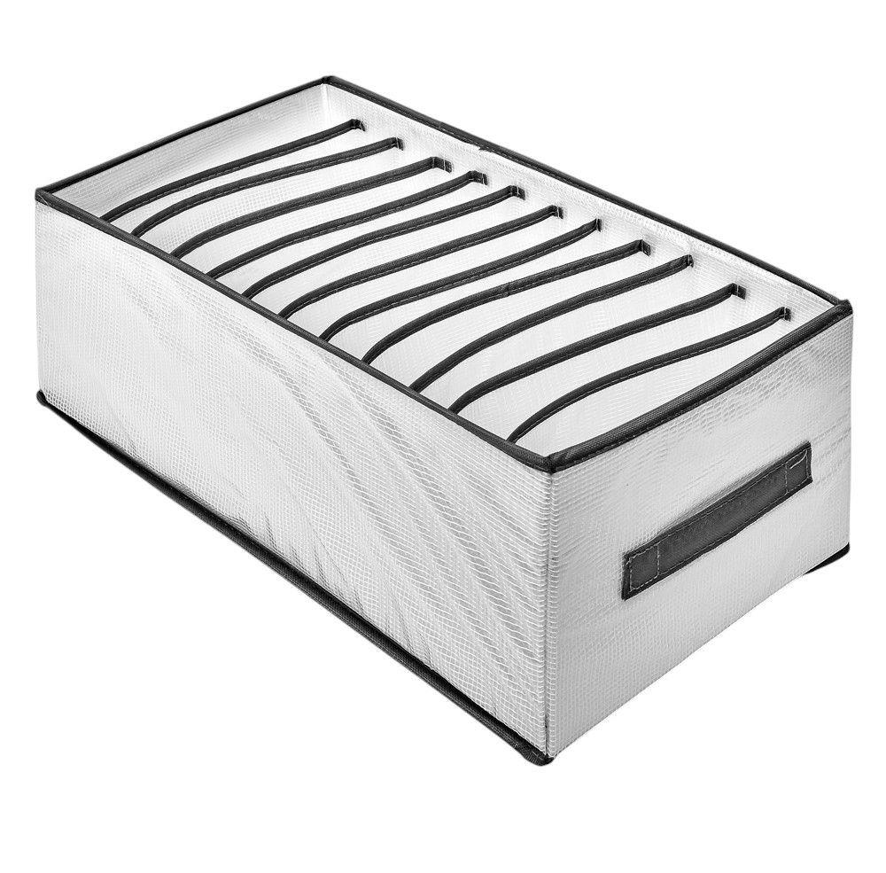 Коробка-органайзер для хранения белья 12 от. 44х25х17 см (442517J12-WHITE)