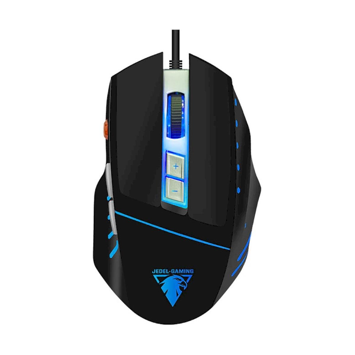 Мышь ведущая JEDEL GM890 8D с RGB подсветкой оптическая DPI 3200 USB праворука Black (180896) Мышь ведущая JEDEL GM890 8D с RGB подсветкой оптическая DPI 3200 USB праворука Black (180896)