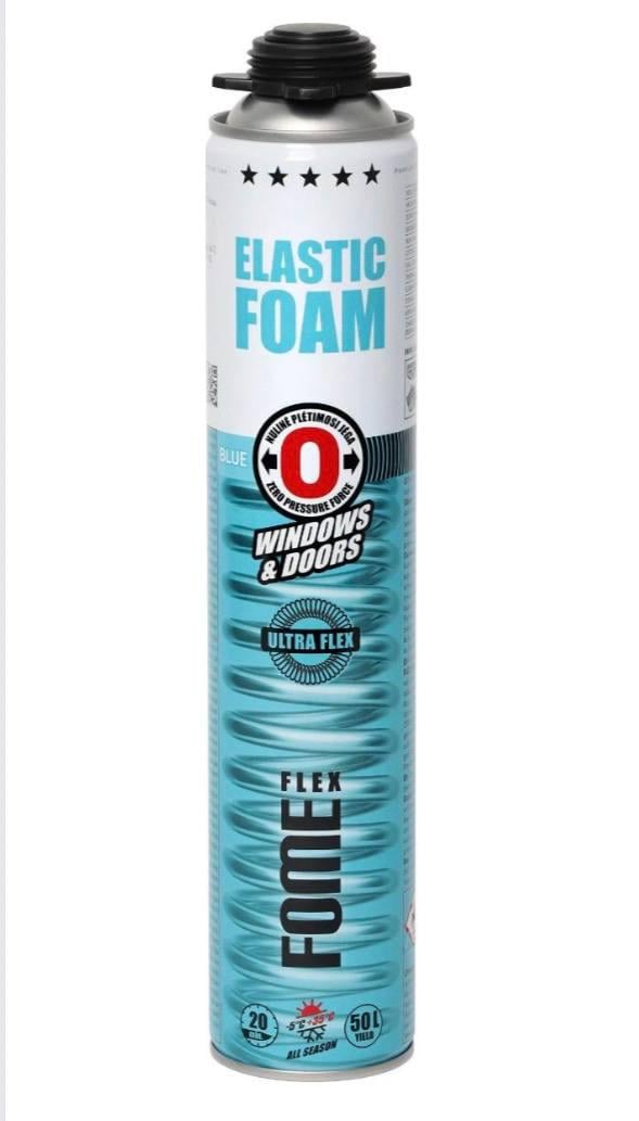 Піна монтажна еластична Fome Flex Zero Pressure W&D з нульовим розширенням 750 мл Блакитний (01-3-2-050)