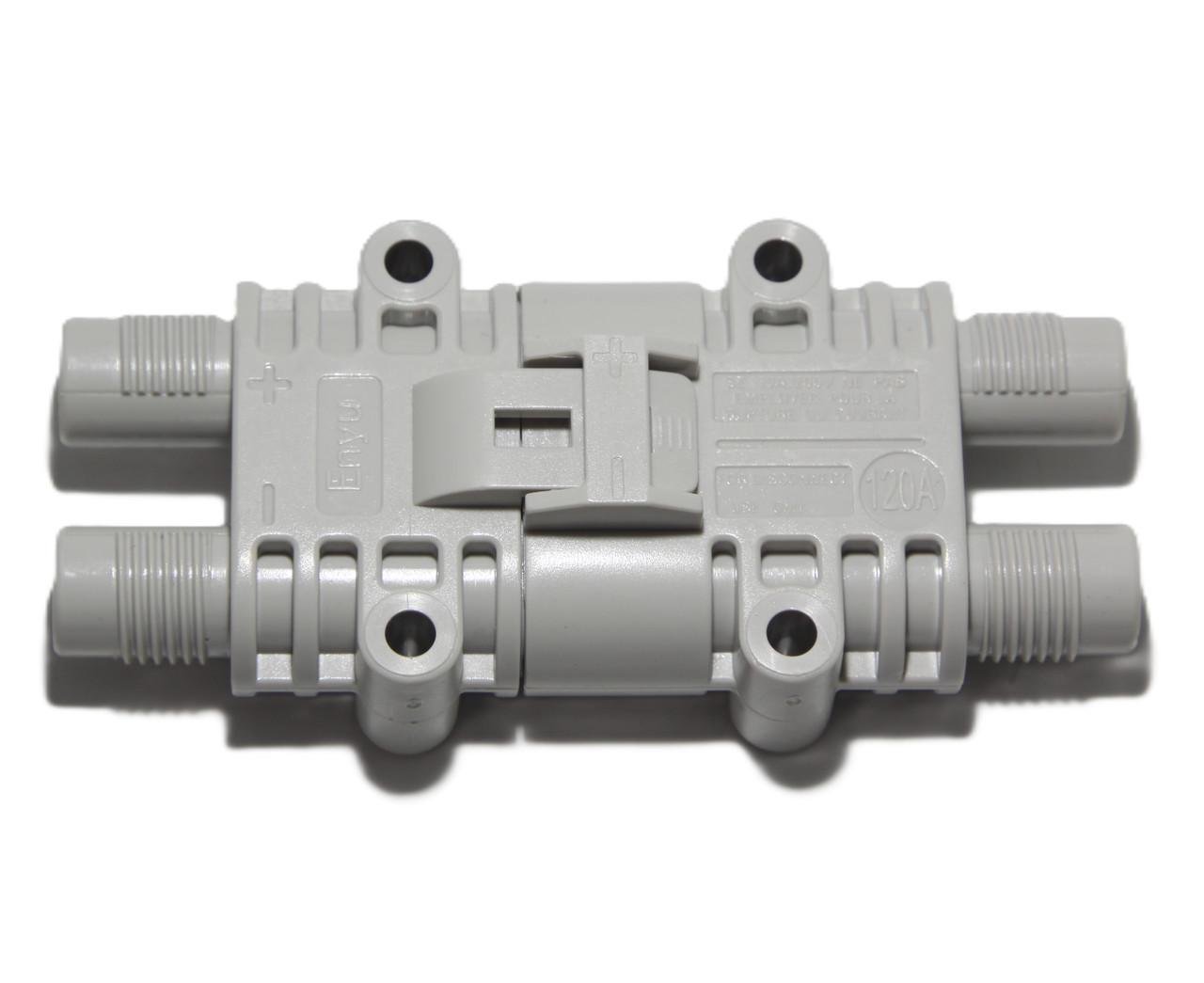 Разъем питания силовой герметичный 2pin 120А комплект Серый (2459817457) - фото 4