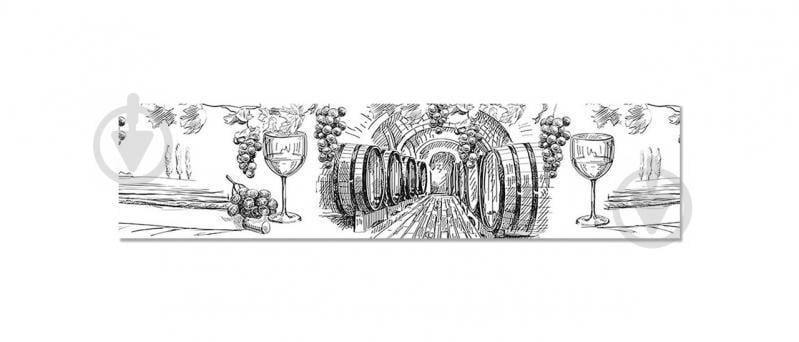 Наклейка вінілова фартух кухонний Zatarga "Виноробство" 600х2500 мм (Z181307)