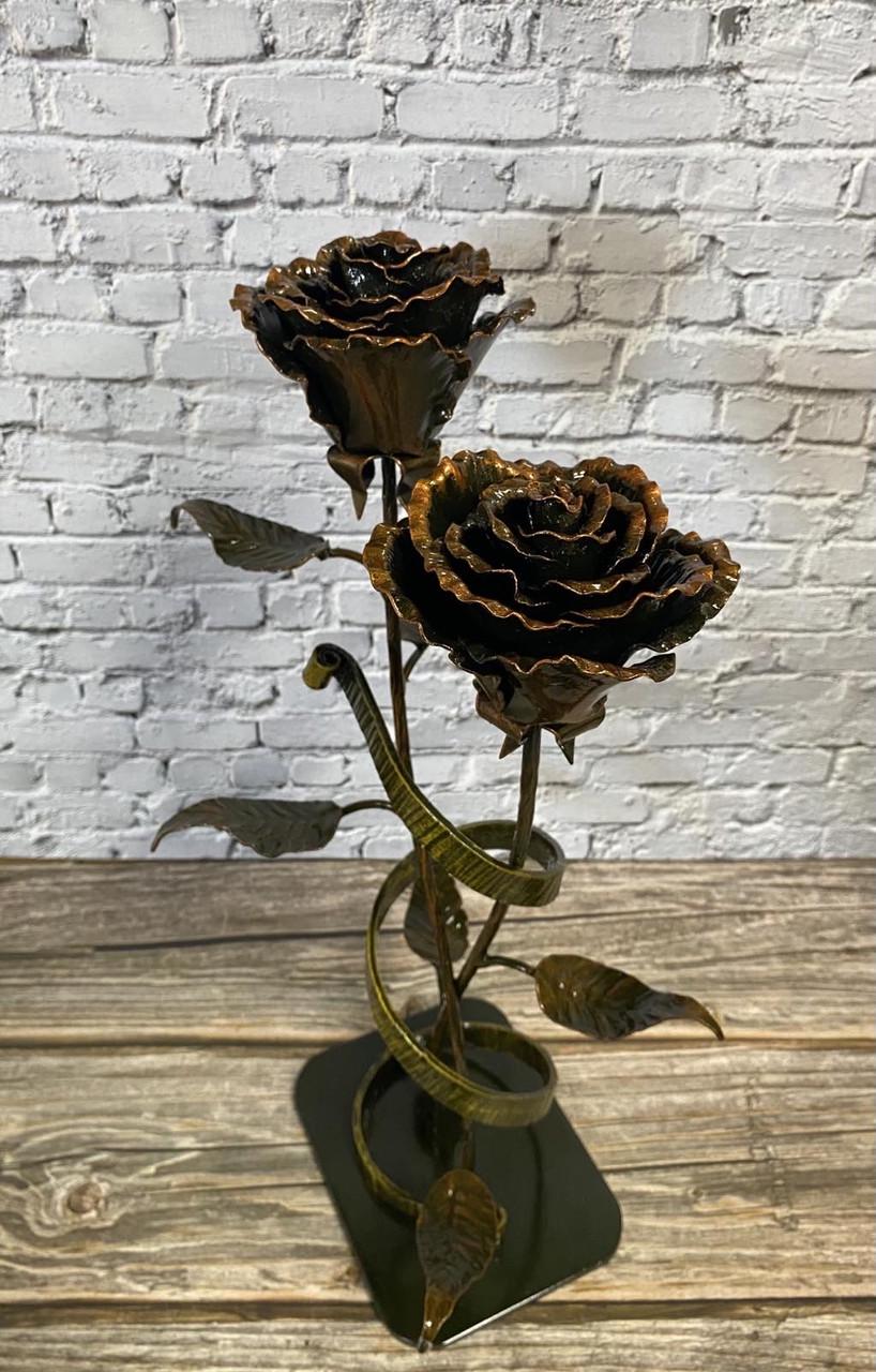 Розы кованые в весах-ленте Вечная паять (1970022456) - фото 6 Розы кованые в весах-ленте Вечная паять (1970022456) - фото 6