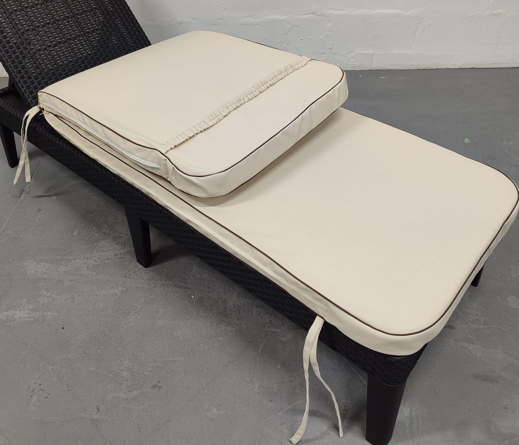 Матрас для шезлонга eGarden Mare двухсторонний акрил 195x58x6 см Кремовый (5747) - фото 7 Матрас для шезлонга eGarden Mare двухсторонний акрил 195x58x6 см Кремовый (5747) - фото 7