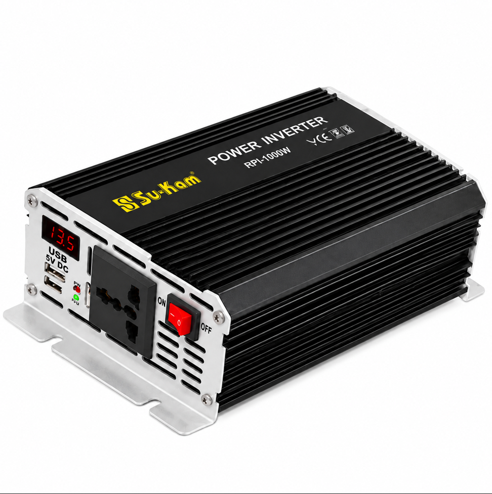 Інвертор з акумуляторною батареєю 1000т AC/DC RPI з цифровим вольтметром (sp10485)