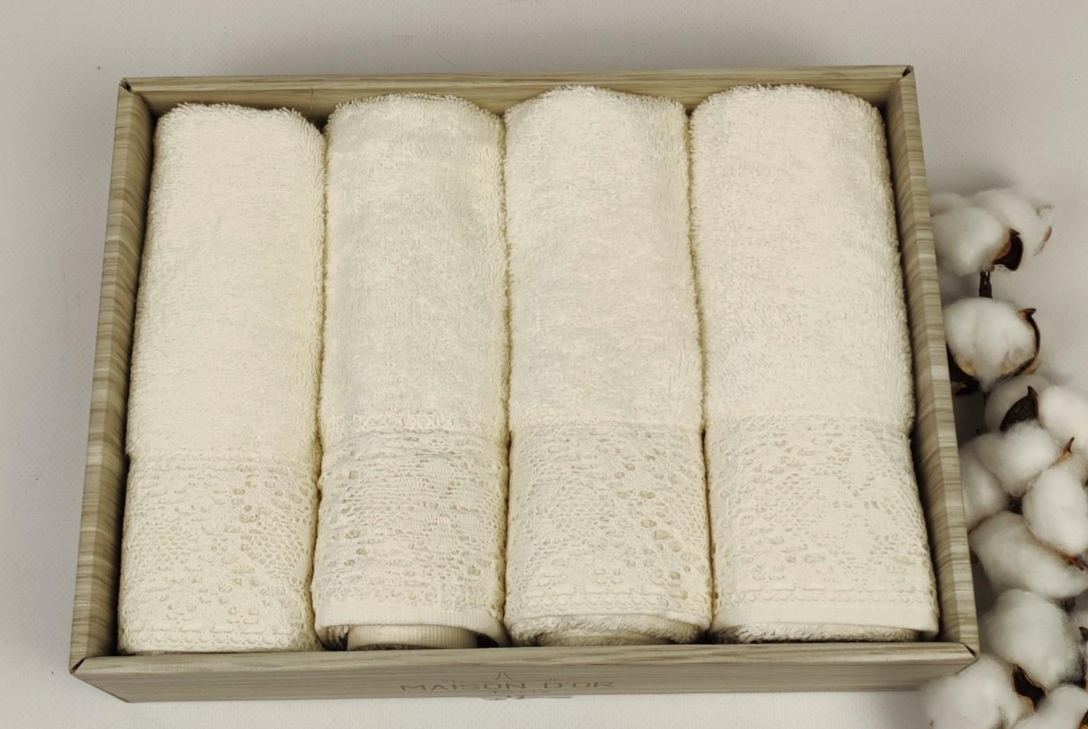 Полотенца Maison D'or Naturella 4 шт. Cream (CN23307)