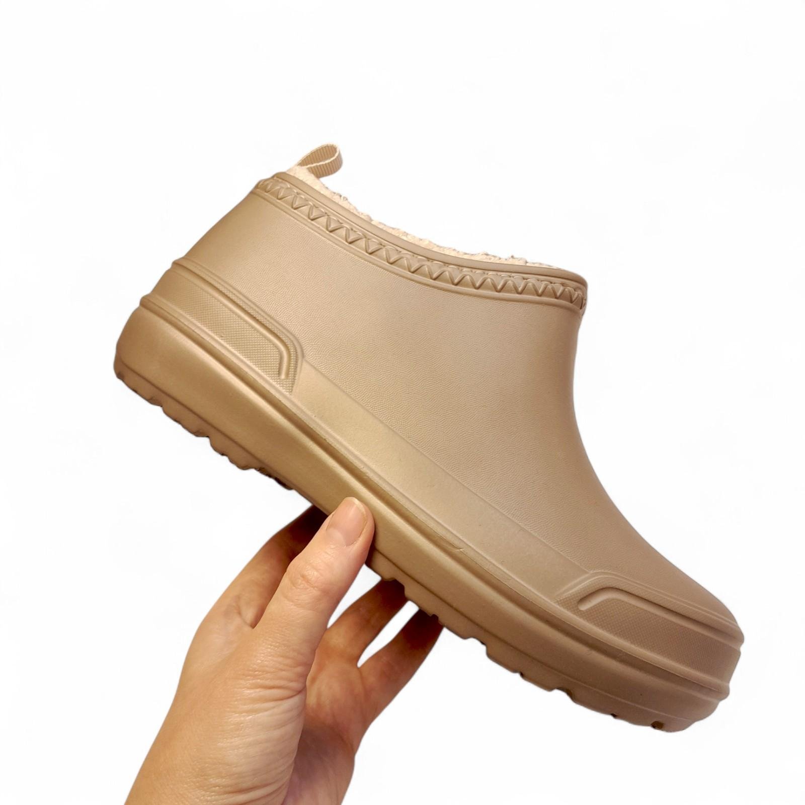 Галоши женские высокие утепленные Dago р. 37 24,5 см Бежевый (2807765050) - фото 7
