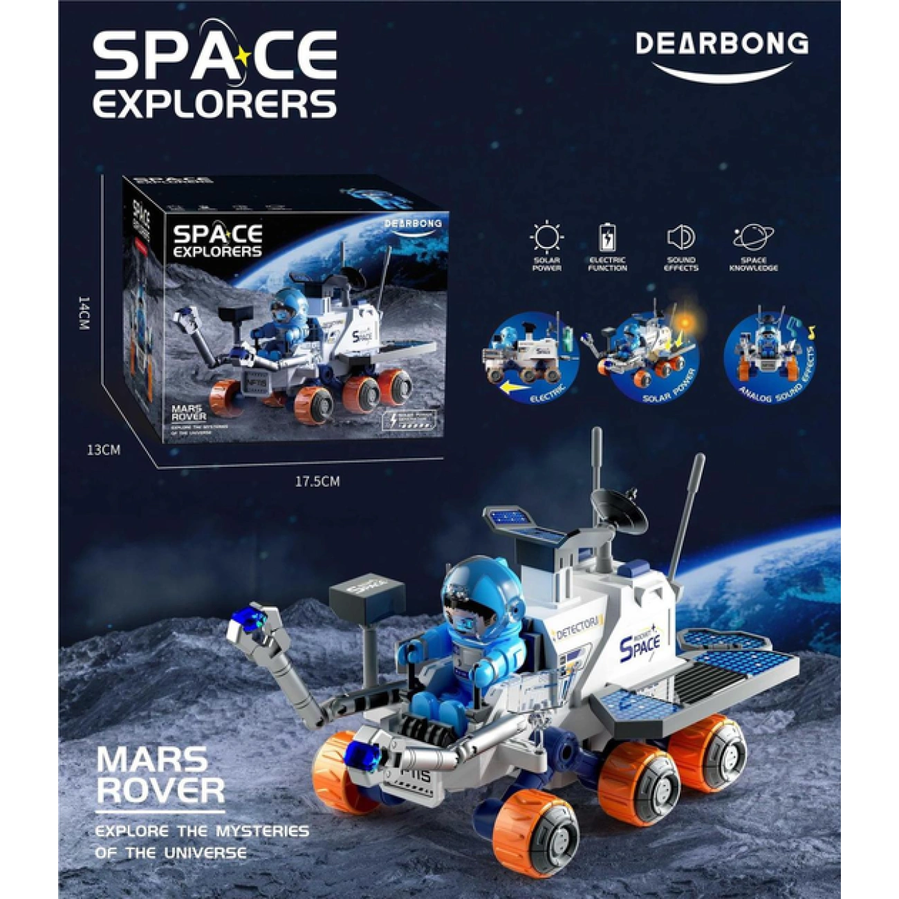 Машинка на солнечных батареях с подвижными элементами/звуками и фигуркой (29235517) - фото 6 Машинка на солнечных батареях с подвижными элементами/звуками и фигуркой (29235517) - фото 6