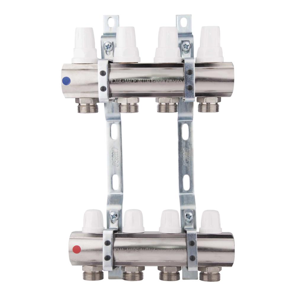 Коллектор Icma 1" на 4 выхода без расходомера №K005