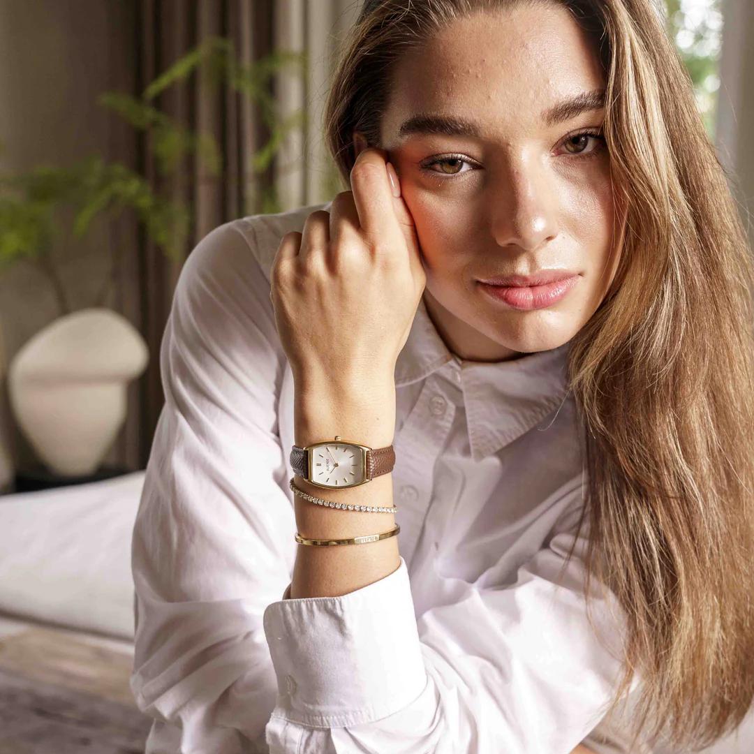 Годинник жіночий Burker Grace Gold Brown Leather (0433) - фото 7