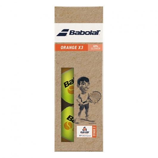 М'ячі для тенісу Babolat Orange paper pack 3 ball Жовтий (501107-113)