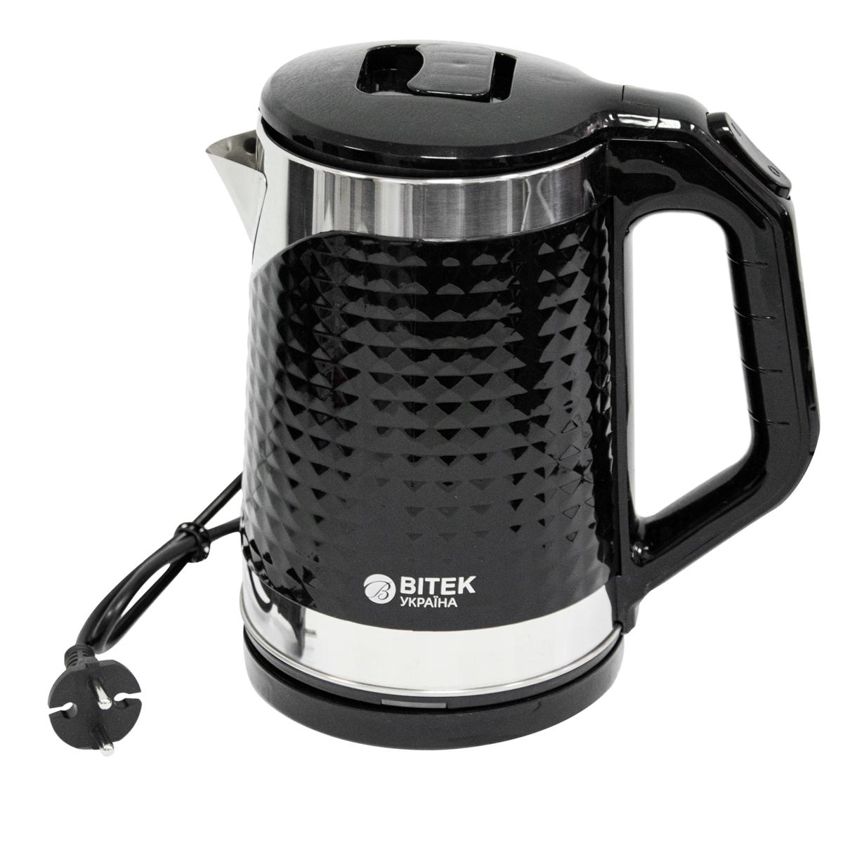 Электрический чайник BITEK BT-3118 2,2 л 2000 W Черный глянцевый (1009809-Black)