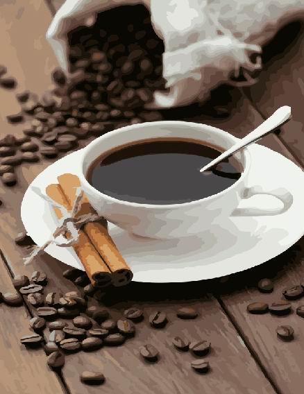 Картина по номерам Brushme Кофе и палочки корицы (GX22641)