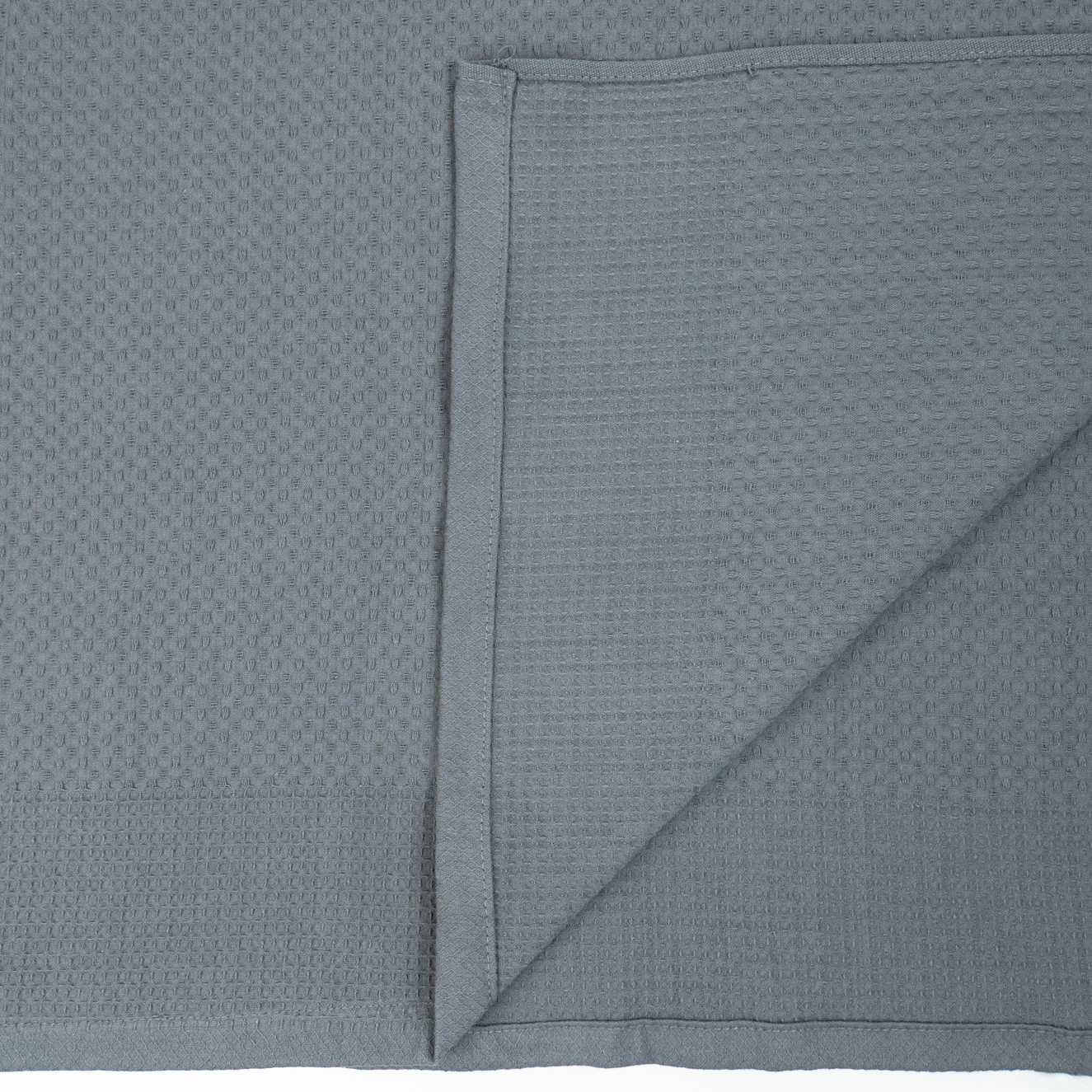 Простирадло-покривало вафельне GM Textile 150х200 см Сірий (p220-150x200-grey) - фото 2