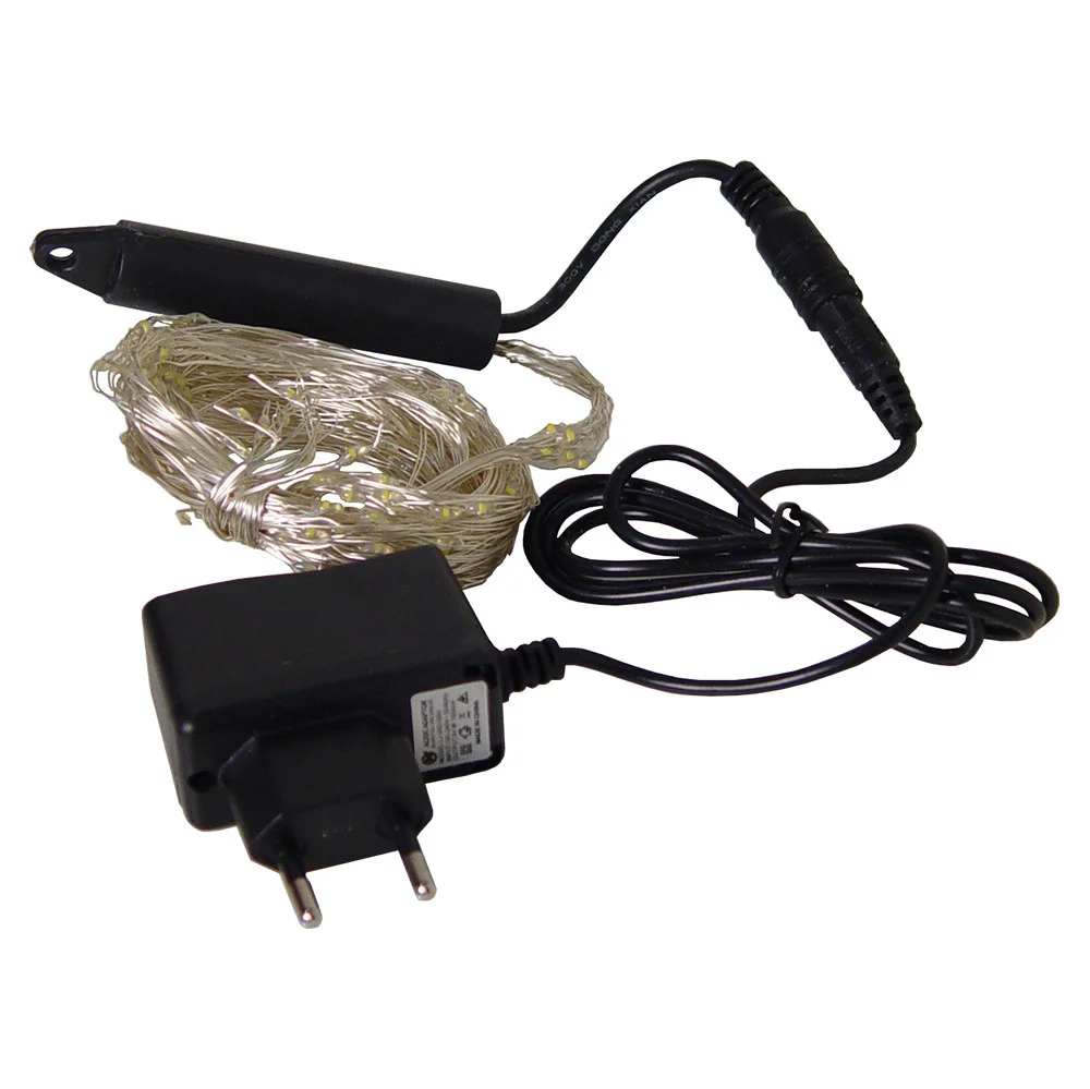 Гирлянда лучи росы 2 м 200 LED 10 Нитей 220V Холодный Белый - фото 2