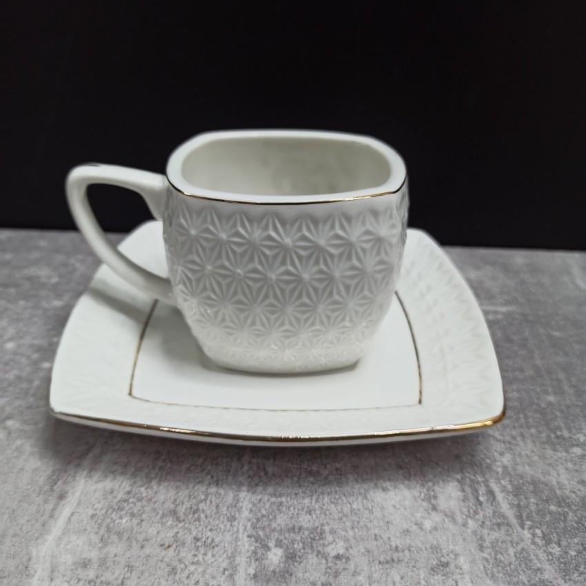 Чашка з блюдцем Interos 508707 Снігова королева 160 мл Білий - фото 2 Чашка з блюдцем Interos 508707 Снігова королева 160 мл Білий - фото 2
