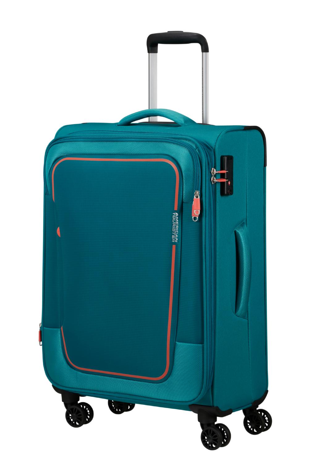 Чемодан American Tourister PULSONIC 68x44x27-30 см Бирюзовый (MD6*21002) - фото 1