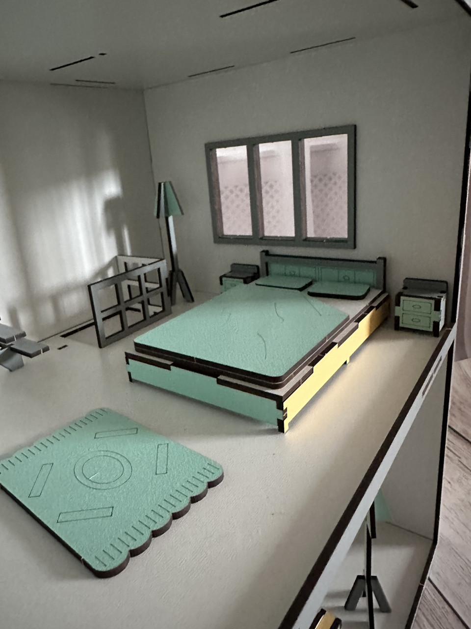 Дом кукольный деревянный Осенний с комплектом мебели (2010666862) - фото 4 Дом кукольный деревянный Осенний с комплектом мебели (2010666862) - фото 4