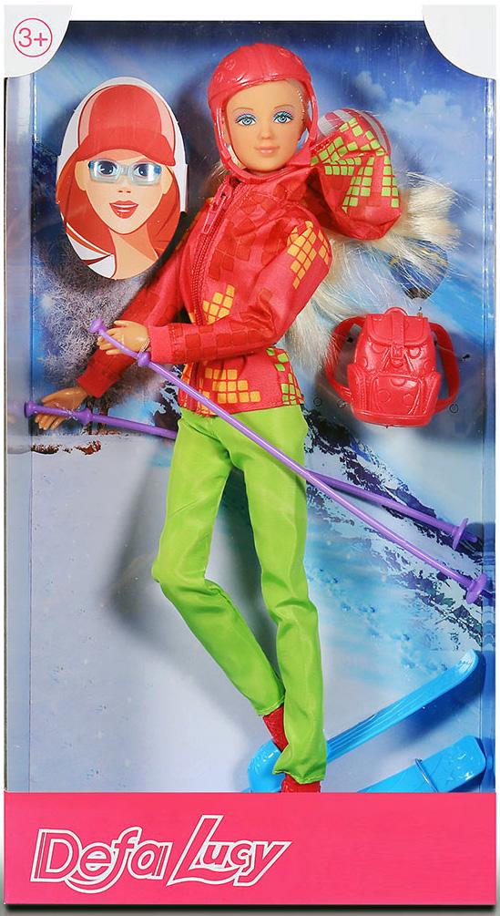 Кукла шарнирная Defa Lucy на лыжах (8373)