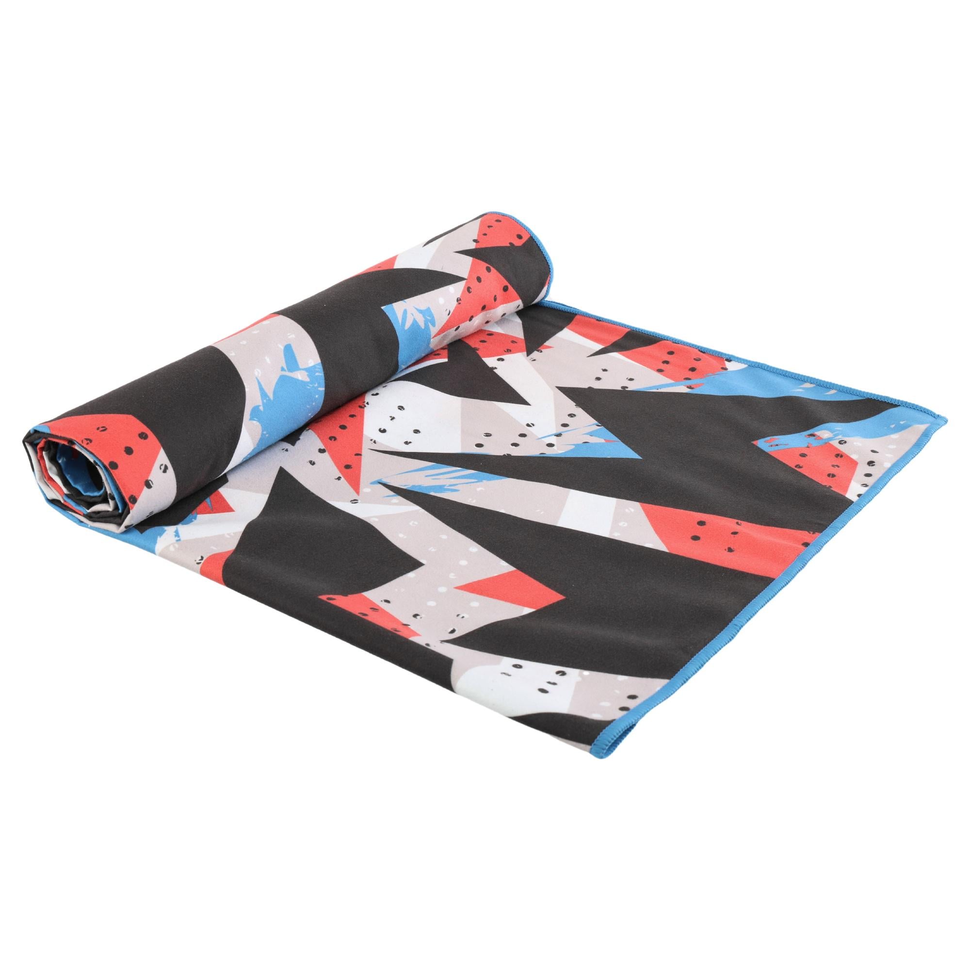 Полотенце спортивное MD Geometry M076408000W 140х80 см Черно-белый (36252786)