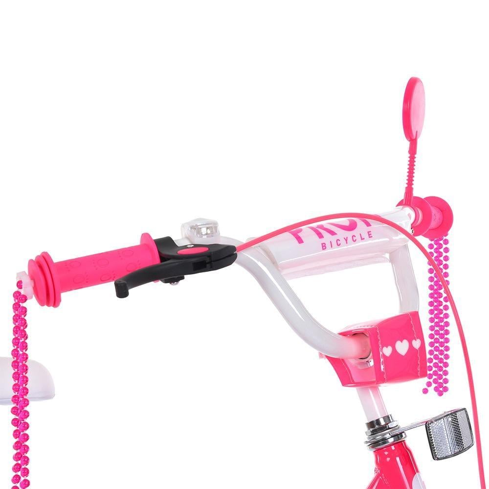 Велосипед для дівчинки PROF1 Princess 20" з багажником Малиновий - фото 3 Велосипед для дівчинки PROF1 Princess 20" з багажником Малиновий - фото 3