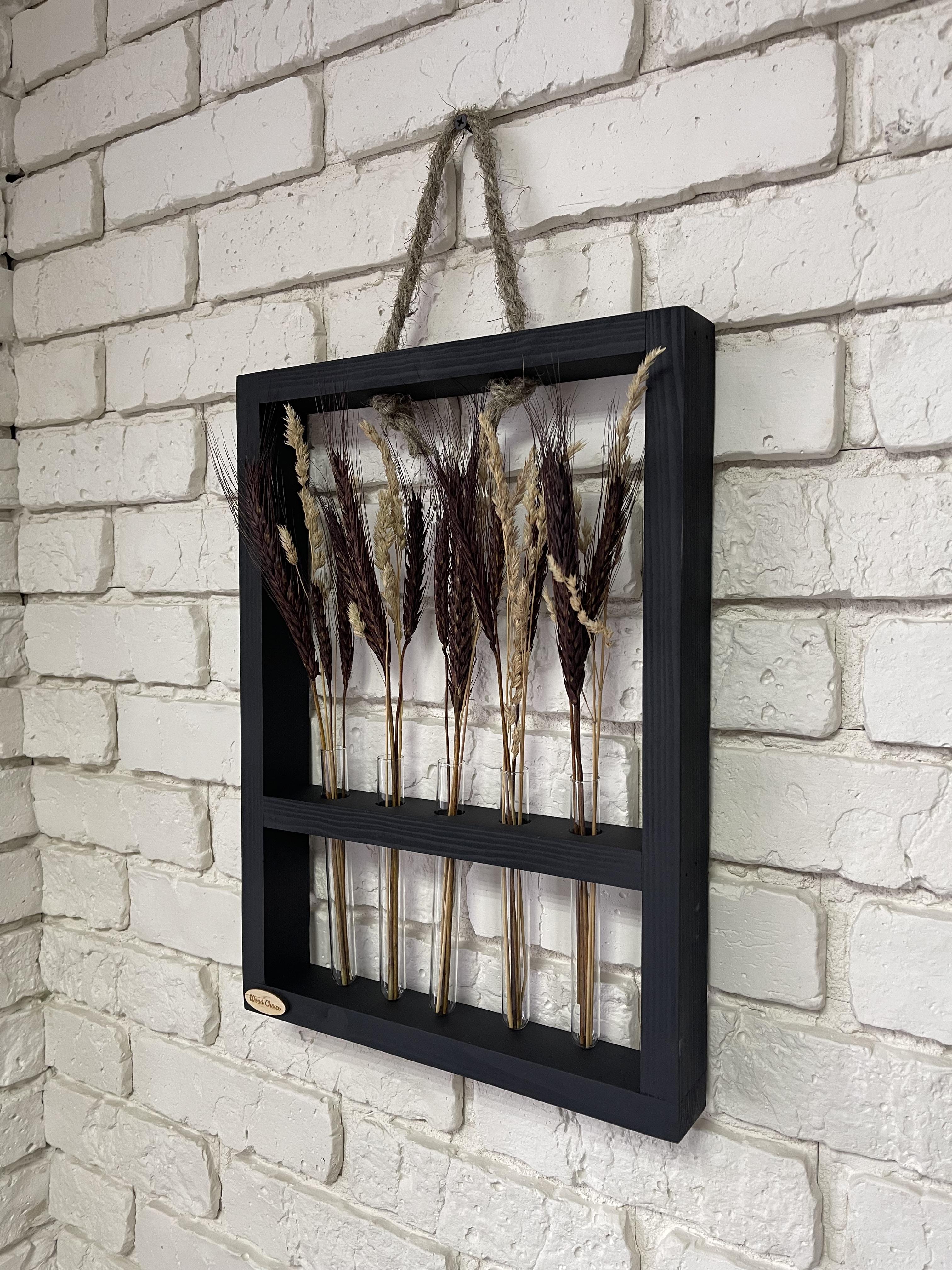 Подставка с колбами для цветов 29х40 5 шт. Черный - фото 2 Подставка с колбами для цветов 29х40 5 шт. Черный - фото 2