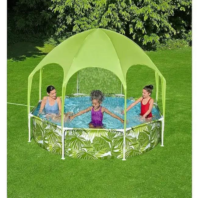 Бассейн с навесом каркасный детский Bestway 56432 244х51 см (KR9191) - фото 5 Бассейн с навесом каркасный детский Bestway 56432 244х51 см (KR9191) - фото 5