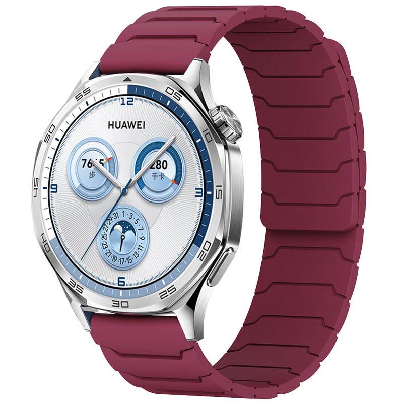 Ремешок Dual-color Magnetic для Smart Watch 20 мм Wine red
