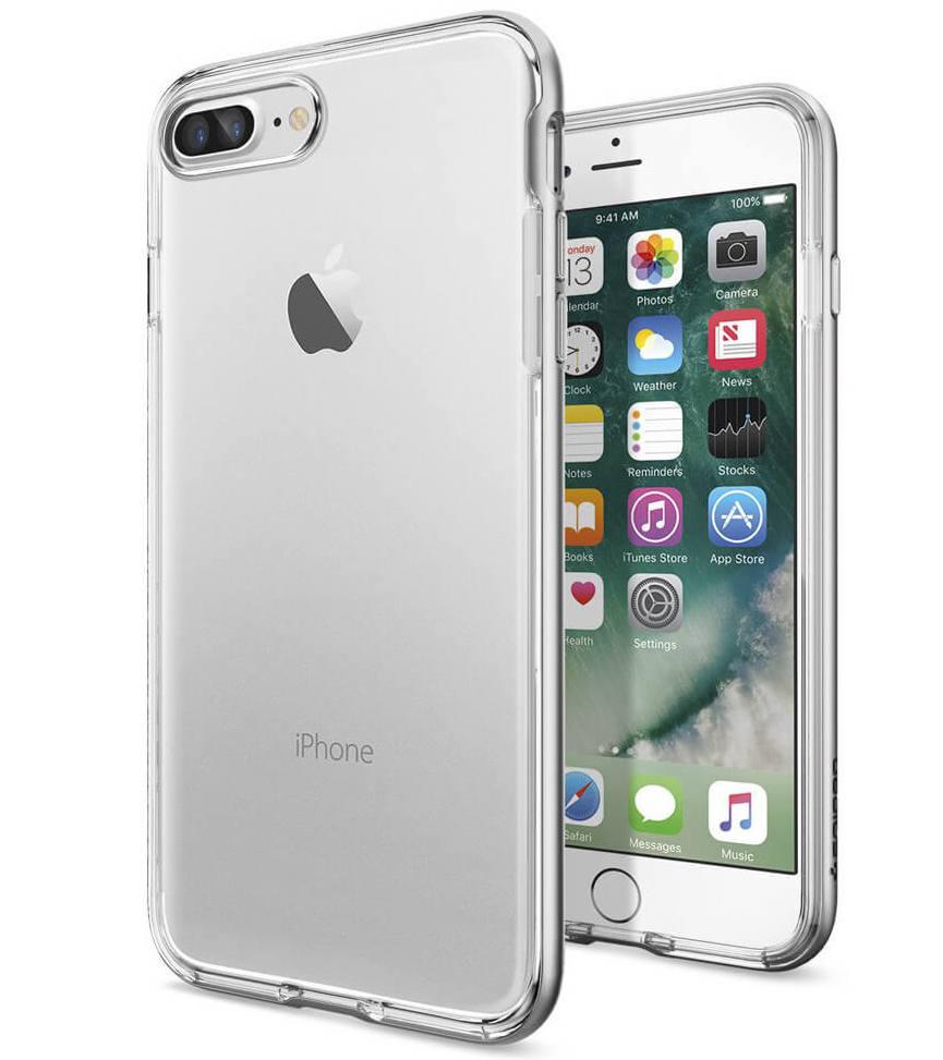 Чехол-накладка Spigen SGP Case Neo Hybrid Crystal for iPhone 7/8 Plus, Satin Silver