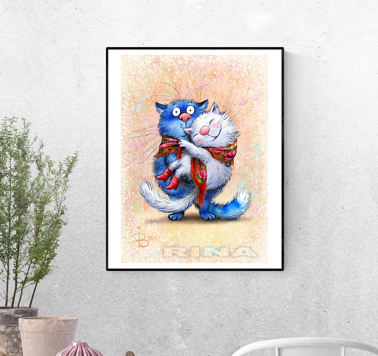 Постер В объятиях любимого формат А-4