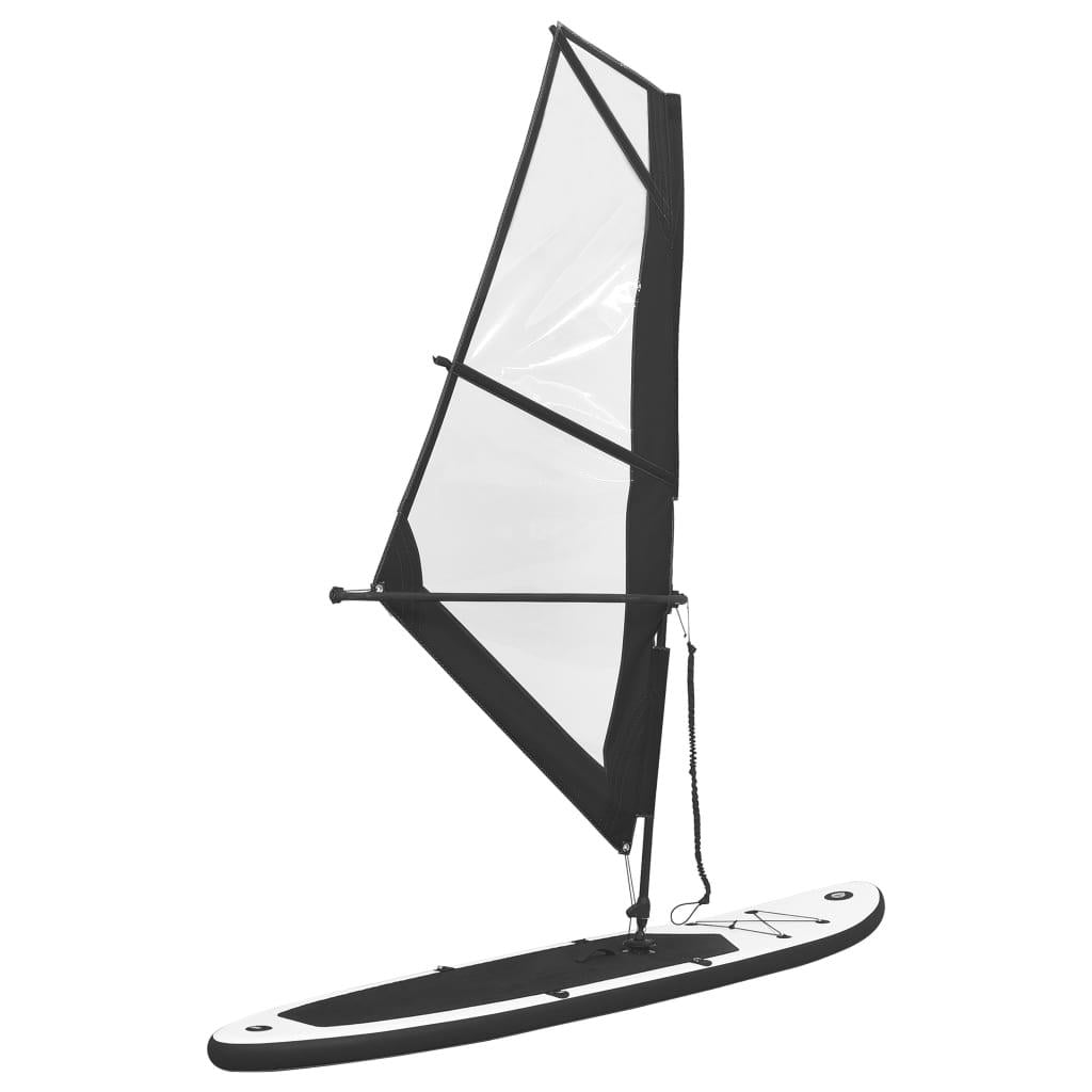 SUP-доска WIND САП VidaXL 10'10" 330 с Парусом веслом/насосом надувная Black (71)