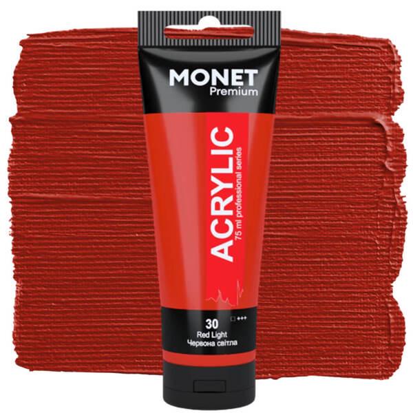 Акрилова фарба Monet 30 75 мл Світло-червоний (7500630) - фото 1 Акрилова фарба Monet 30 75 мл Світло-червоний (7500630) - фото 1