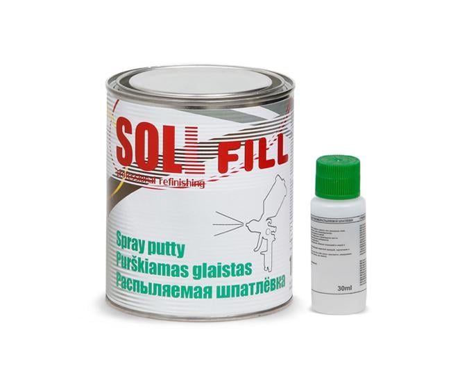 Шпаклевка распыляемая 1,0 кг SOLL Fill Серый (000033225)