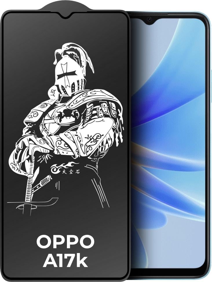 Защитное стекло King Fire OPPO A17k (Full Glue) Black (34976)