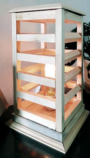 Светильник напольный из дерева Кабот Бланже (НПС-004001)