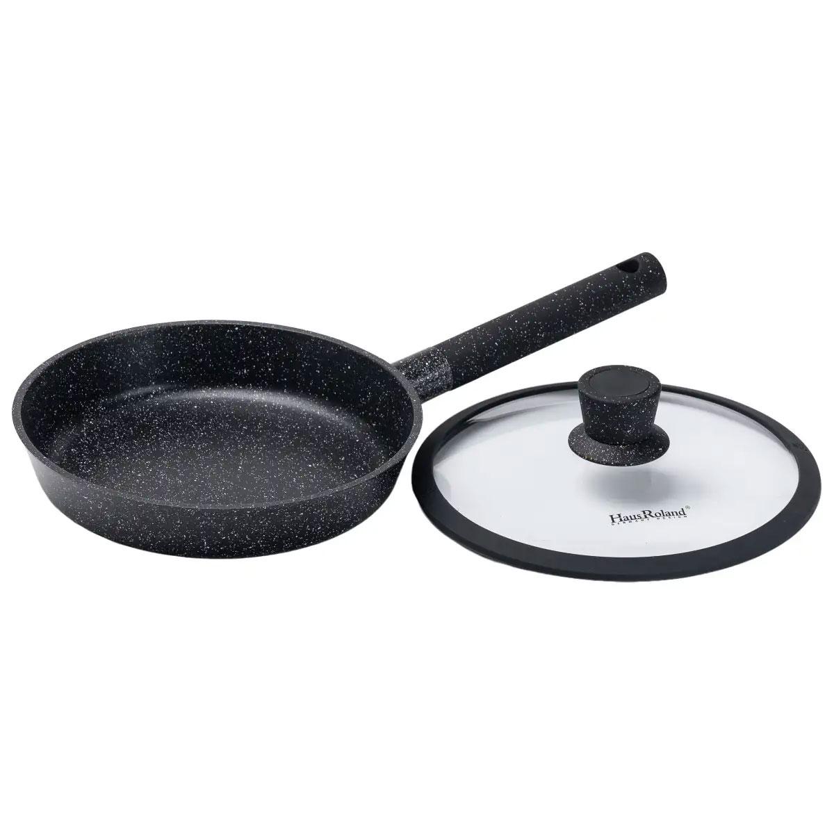 Сковорода алюминиевая со стеклянной крышкой 25 см (4762) Сковорода алюминиевая со стеклянной крышкой 25 см (4762)